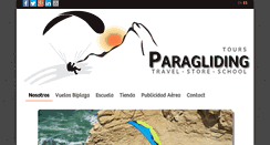 Desktop Screenshot of paragliding-peru.com